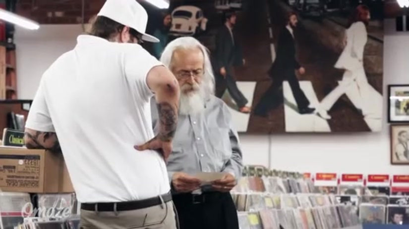 Post Malone Pranks People with Undercover Record Store Surprise -- Omaze